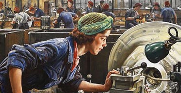 Laura Knight's Ruby Loftus Screwing a Breech Ring