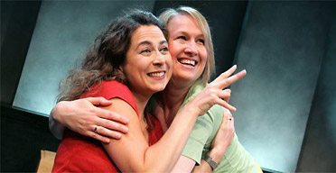 Andrea Newland and Sandra Duguid in Playing God, Soho Theatre