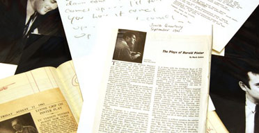 Pinter exhibition at the British Library