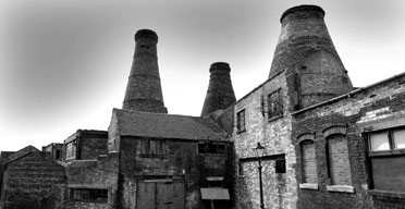 Brick bottle ovens, once a characteristic feature of the Stoke-on-Trent pottery industry