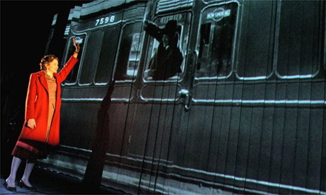 Tristan Sturrock (Alec) and Naomi Frederick (Laura) in Brief Encounter by Kneehigh Theatre, Cineworld, Haymarket