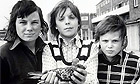 Boys with pigeon