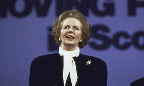 Margaret Thatcher in 1987. Photograph: Peter Jordan/Getty Images