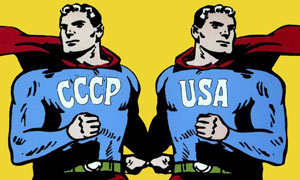 V&A's Cold War Modern: Design 1945- 70: Superman, 1968 Cover image for Opus Magazine, by Roman Cieslewicz