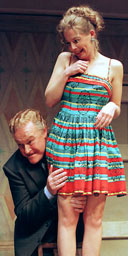 Timothy West and Lisa Dulson in The Birthday Party, Piccadilly Theatre, London