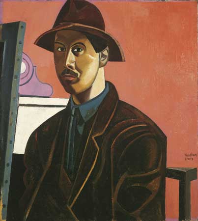 Portrait of the Artist as the Painter Raphael by Percy Wyndham Lewis, 1921