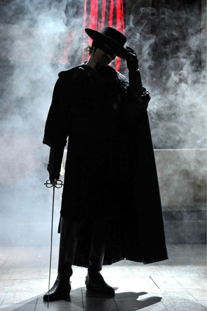 Matt Rawle in Zorro the Musical at Garrick Theatre London