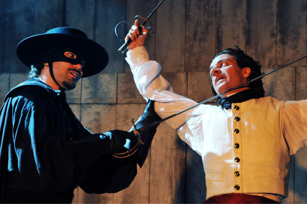 Matt Rawle and Adam Levy in Zorro the Musical at Garrick Theatre,