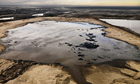 Detail from Alberta Oil Sands No 2 by Edward Burtynsky