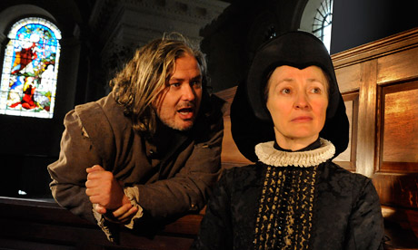 Conleth Hill and Bird Brennan in Dallas Sweetman, Sebastian Barry's Canterbury play