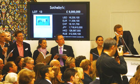 Damien Hirst's Sotheby's auction in September 2008
