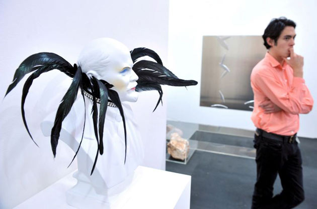 Scott King's 'Why Helmut Was Forced Out of the Stasi' exhibited at the Frieze art fair 