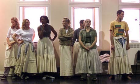 Cardboard Citizens' rehearsal