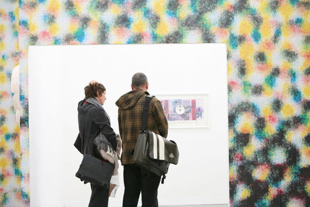Visitors at Frieze art fair 2008