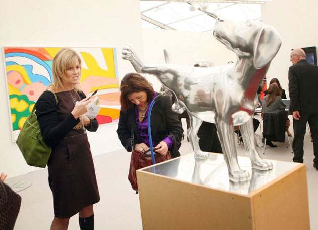 Visitors at Frieze art fair 2008