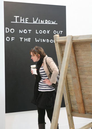 Visitors at Frieze art fair 2008