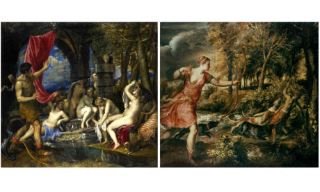 TItian: Diana and Actaeon/Death of Actaeon