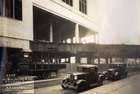The High Line overhead railway in New York. Photograph: George A Fuller. Courtesy of archiveofindustry.com