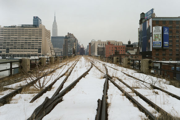 The High Line overhead railway in New York in 2000. Photograph: copyright Joel Sternfield 2000