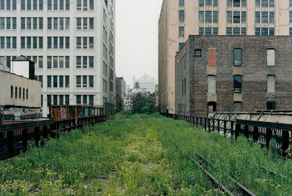 The High Line overhead railway in New York in 2000. Photograph: copyright Joel Sternfield 2000