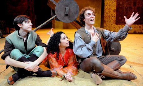Jack Blumenau, Gehane Strehler and John Cockerill in Red Fortress