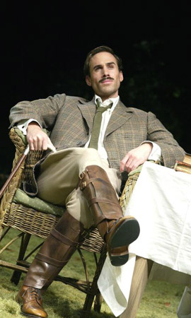 Joseph Fiennes as Berowne in Love's Labour's Lost at the National Theatre