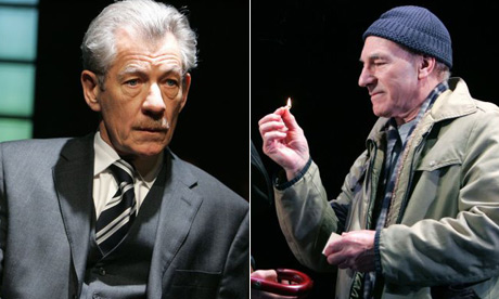 Ian McKellen in The Cut and Patrick Stewart in A Life in the Theatre