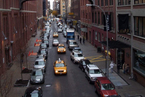 The High Line overhead railway in New York, on November 6 2008. Photograph: Zoe Marks