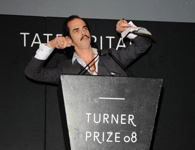 Nick Cave announces the Turner prize 2008 winner