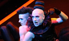 Drew Caiden as Loki and Billy Carter as Serena in Wig Out, Royal Court, London