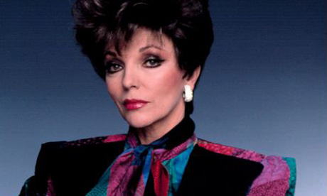 Joan Collins demonstrates the bold shoulder in Dynasty