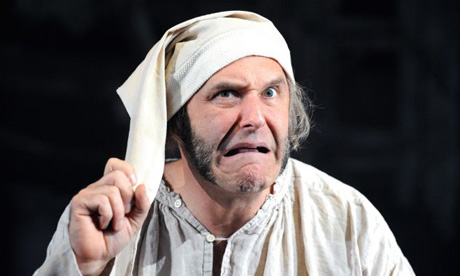 John Ramm as Scrooge in A Christmas Carol at the Rose in Kingston