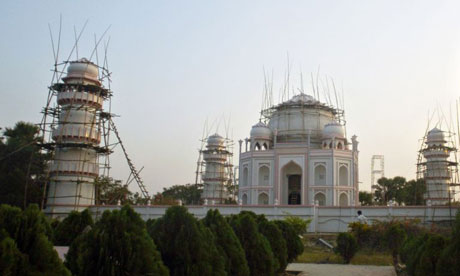 Ahsanullah Moni's full-scale replica of the Taj Mahal in Bangladesh