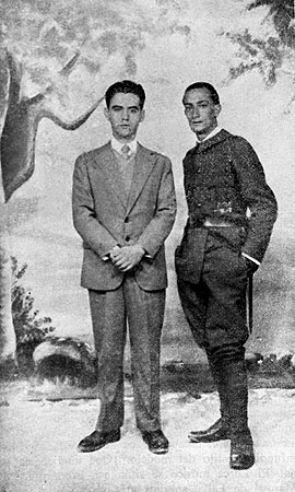 Federico Garcia Lorca and Salvador Dali