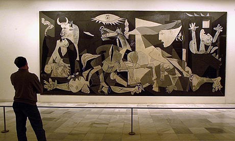 guernica picasso pablo original painting tapestry picassos di museo madrid pinturas museu sofia reina el famosas war mais spain museum