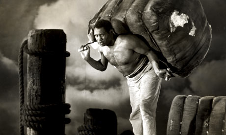 Paul Robeson in the movie Show Boat, one of the few mainstream roles he played