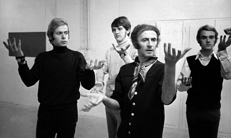 Marcel Marceau giving courses to deaf and dumb young people