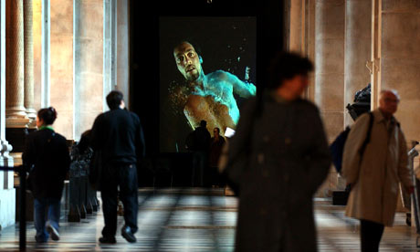 The Messenger (1996) by Bill Viola, at St Paul's Cathedral
