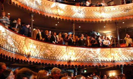 The audience at the Old Vic theatre in London