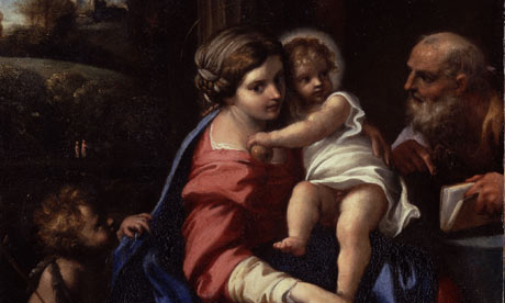 The Holy Family With Infant Saint John The Baptist by Annibale Carracci
