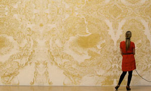 Richard Wright's intricate Gold Leaf painting at this year's Turner prize