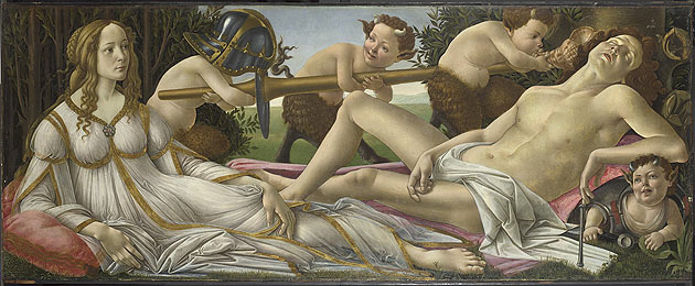 Valentine's Day art: Botticelli's Venus and Mars