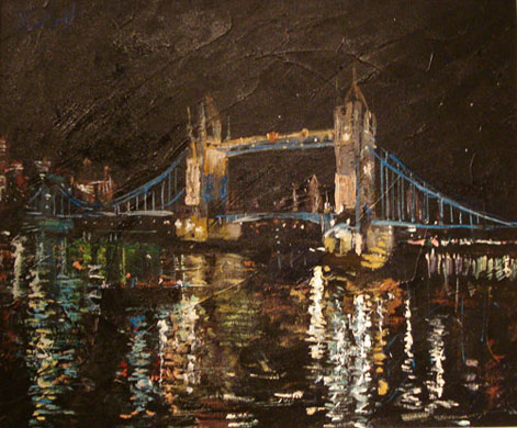 Mallett's palette: Moon Over Tower Bridge