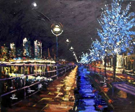 Mallett's palette: Moonrise Over the City