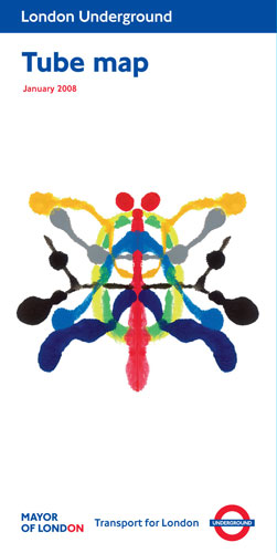 Tube map art: Cornelia Parker: Underground Abstract (Jan 2008)