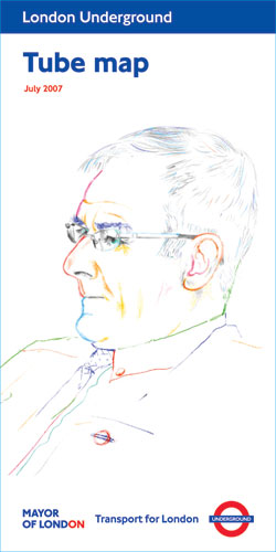 Tube map art: Jeremy Deller, Portrait of John Hough, July 2007