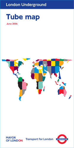 Tube map art: Yinka Shonibare's tube map artwork (June 2006).