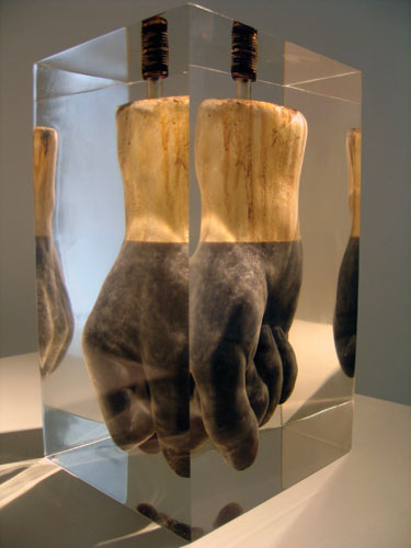 Week in art: Fist. Sculpture by Andrei Molodkin
