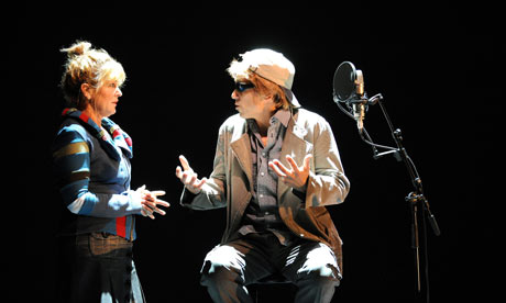 Frederike Bedard and Rick Miller in Lipsynch by Robert Lepage at The Barbican, 2008