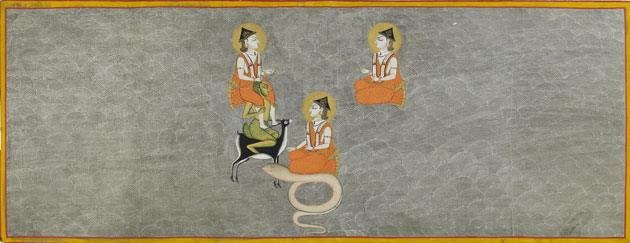 India at British Museum: Cosmic Oceans, from the Nath Charit. Attributed to Bulaki, 1823